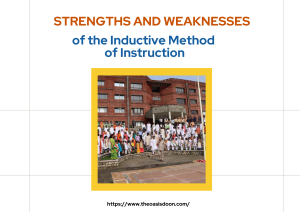 Strengths and Weaknesses of the Inductive Method
of Instruction